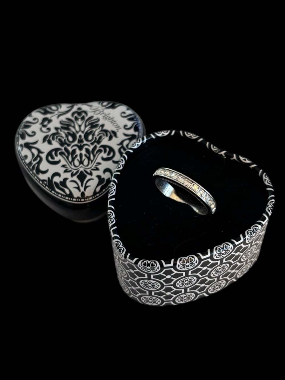 Brighton Eternal White Crystal Ring Size 9 New In Box.